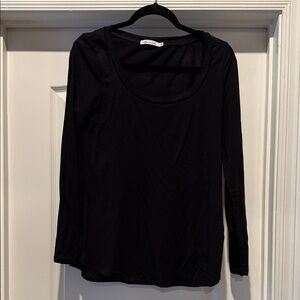 Classic Black Long Sleeve Women's Top